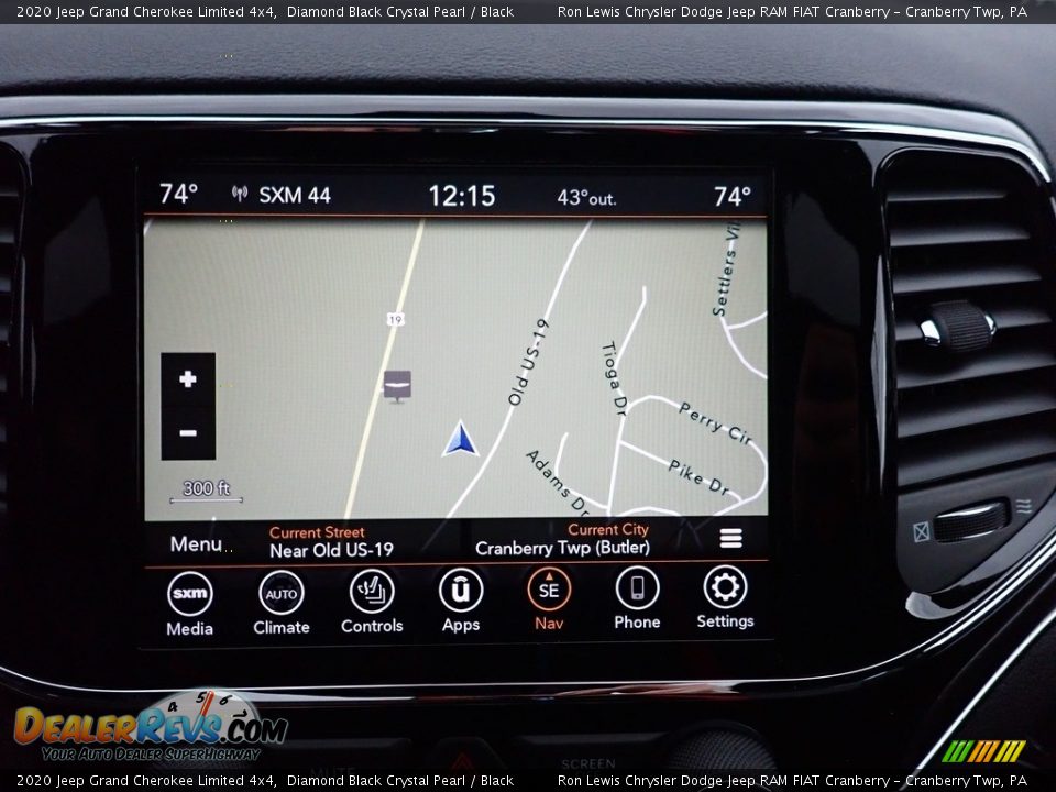 2020 Jeep Grand Cherokee Limited 4x4 Diamond Black Crystal Pearl / Black Photo #18