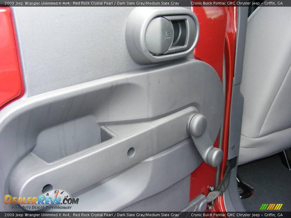 2009 Jeep Wrangler Unlimited X 4x4 Red Rock Crystal Pearl / Dark Slate Gray/Medium Slate Gray Photo #17