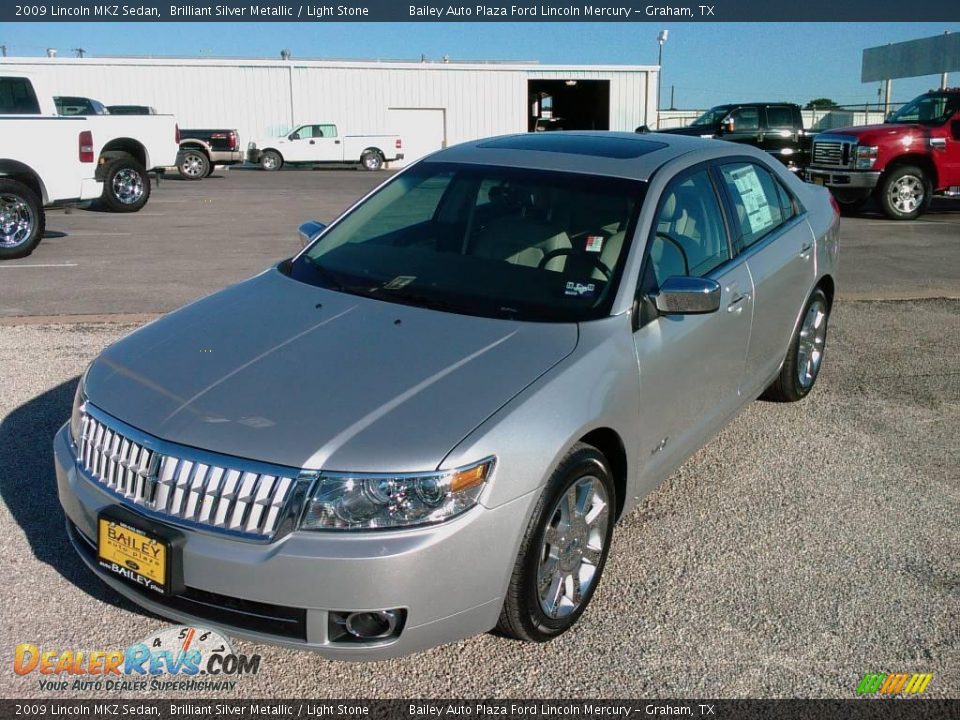 2009 Lincoln MKZ Sedan Brilliant Silver Metallic / Light Stone Photo #1