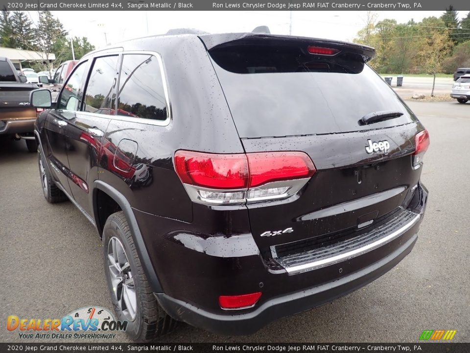 2020 Jeep Grand Cherokee Limited 4x4 Sangria Metallic / Black Photo #3