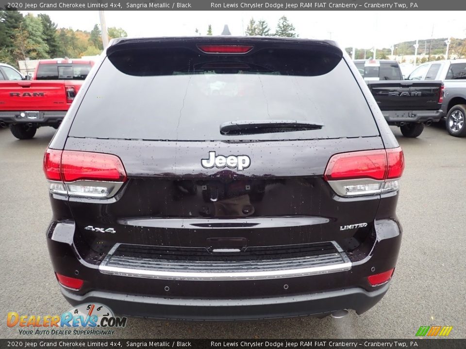 2020 Jeep Grand Cherokee Limited 4x4 Sangria Metallic / Black Photo #4