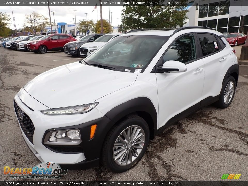 Chalk White 2020 Hyundai Kona SEL AWD Photo #5