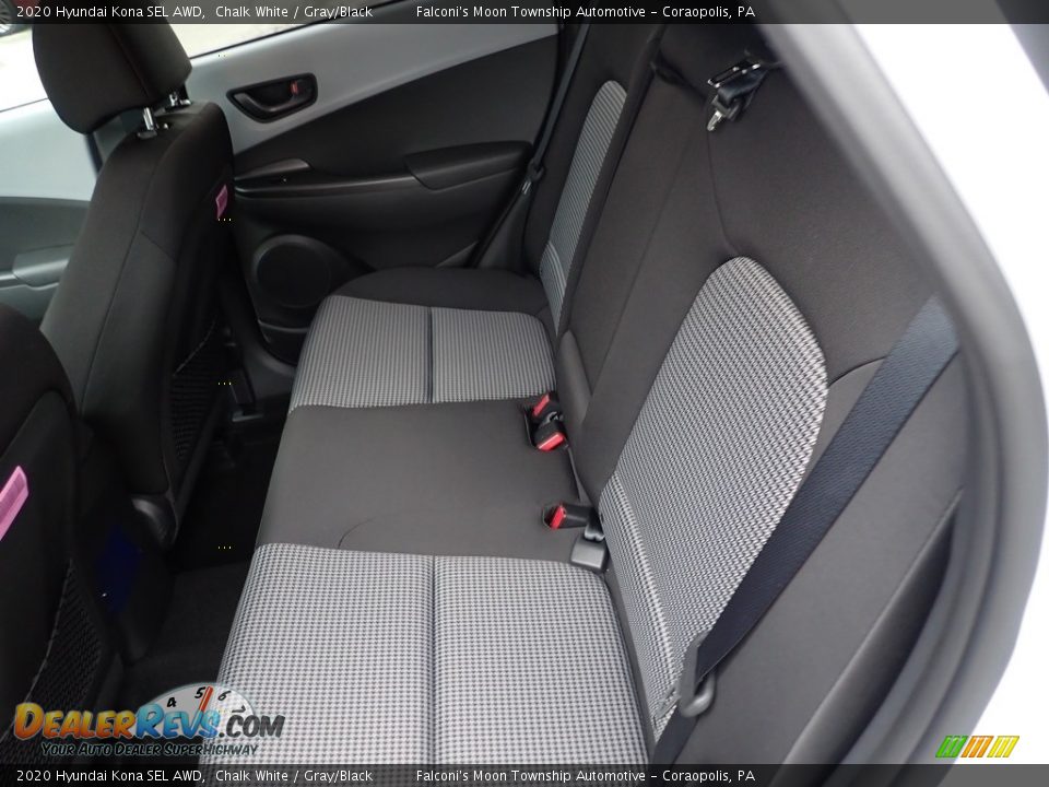 2020 Hyundai Kona SEL AWD Chalk White / Gray/Black Photo #8