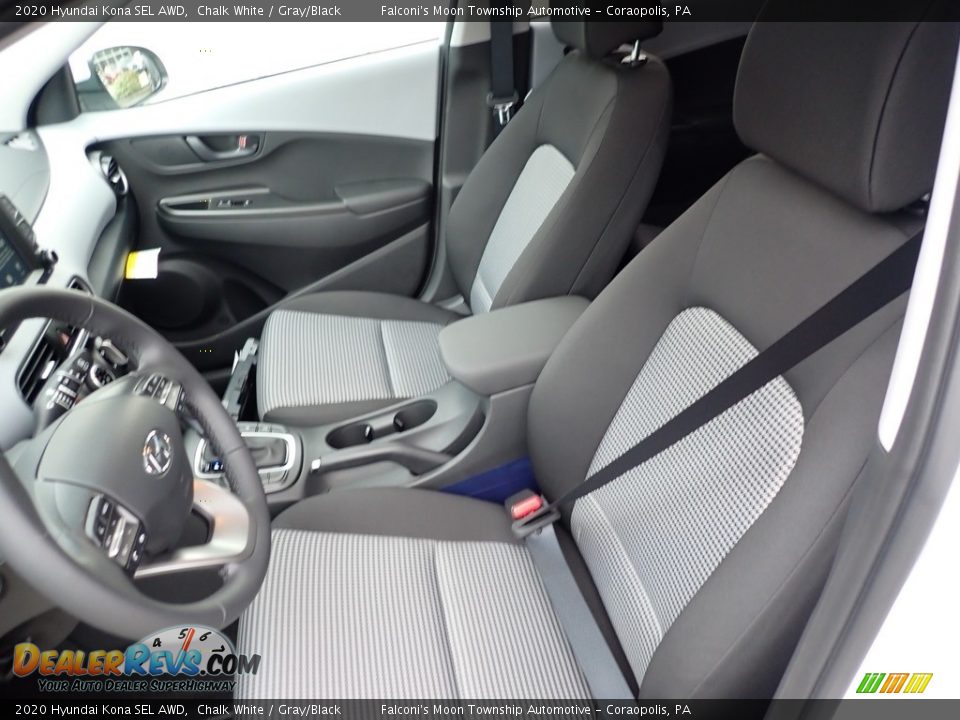 2020 Hyundai Kona SEL AWD Chalk White / Gray/Black Photo #11