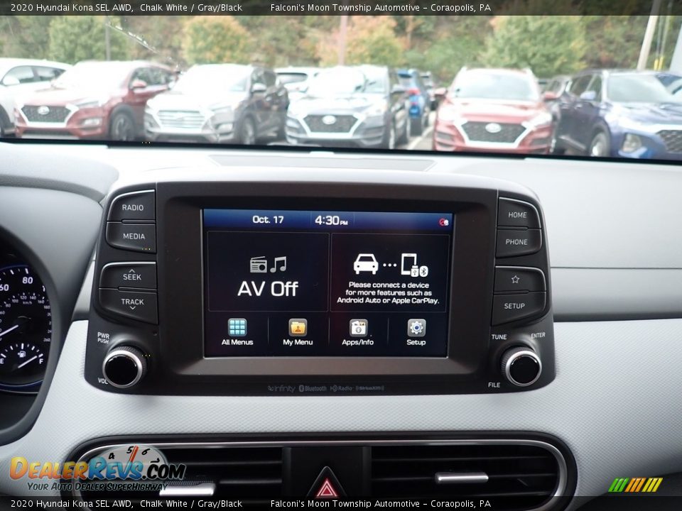 2020 Hyundai Kona SEL AWD Chalk White / Gray/Black Photo #13