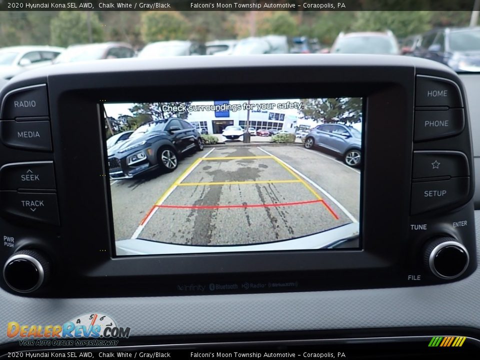 2020 Hyundai Kona SEL AWD Chalk White / Gray/Black Photo #14