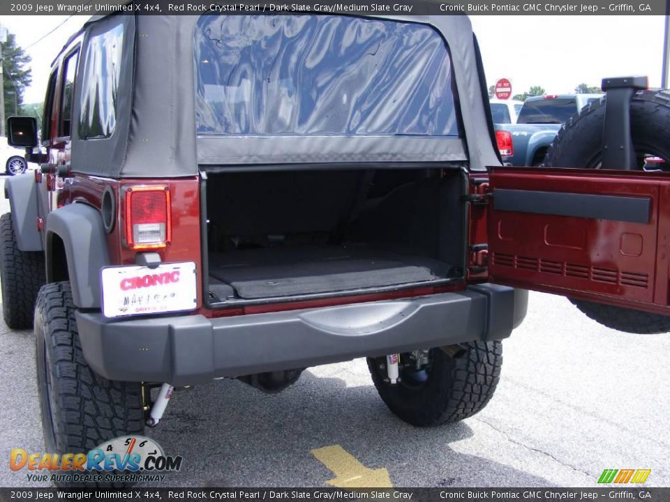 2009 Jeep Wrangler Unlimited X 4x4 Red Rock Crystal Pearl / Dark Slate Gray/Medium Slate Gray Photo #18