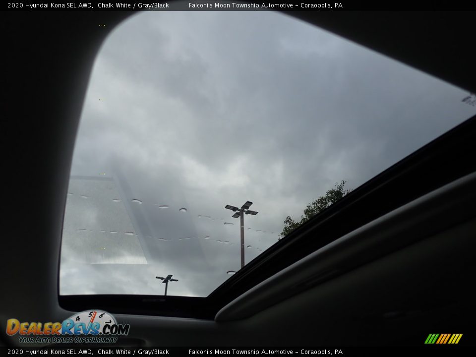 2020 Hyundai Kona SEL AWD Chalk White / Gray/Black Photo #15