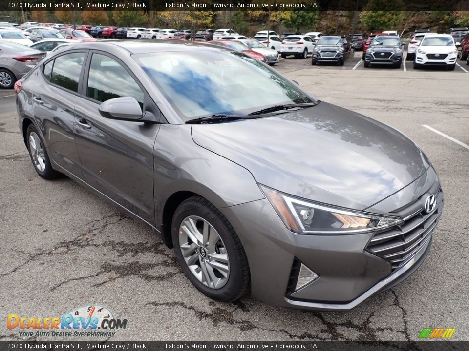 2020 Hyundai Elantra SEL Machine Gray / Black Photo #3