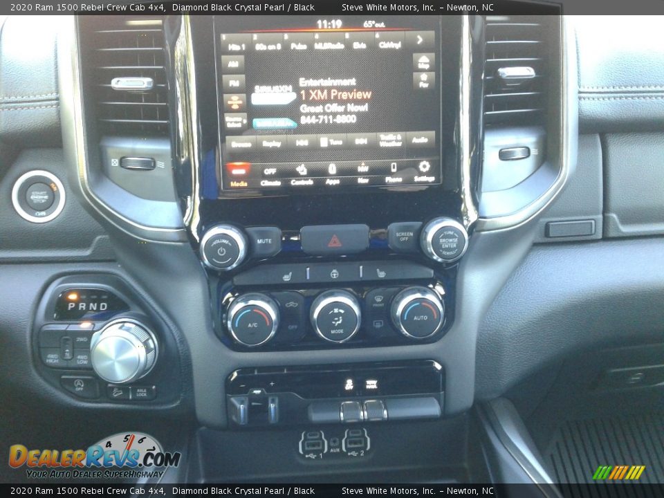 2020 Ram 1500 Rebel Crew Cab 4x4 Diamond Black Crystal Pearl / Black Photo #20