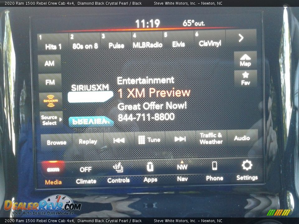 2020 Ram 1500 Rebel Crew Cab 4x4 Diamond Black Crystal Pearl / Black Photo #21