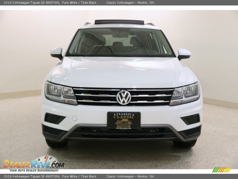 2019 Volkswagen Tiguan SE 4MOTION Pure White / Titan Black Photo #2