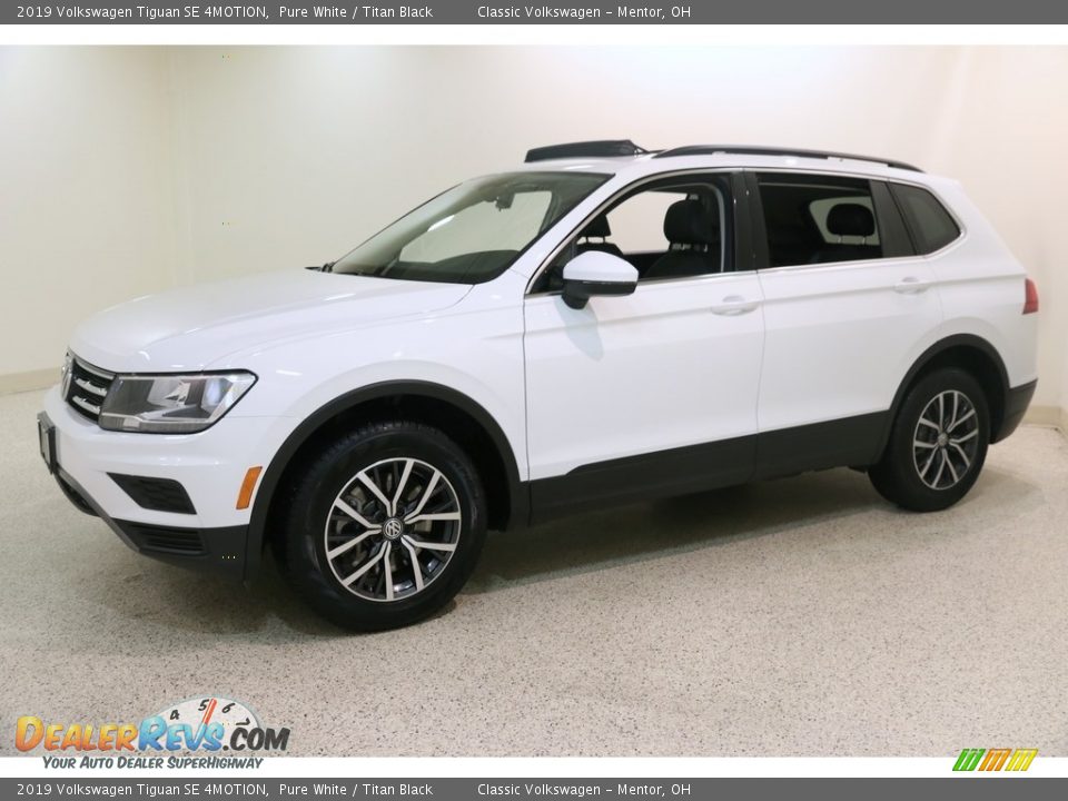2019 Volkswagen Tiguan SE 4MOTION Pure White / Titan Black Photo #3
