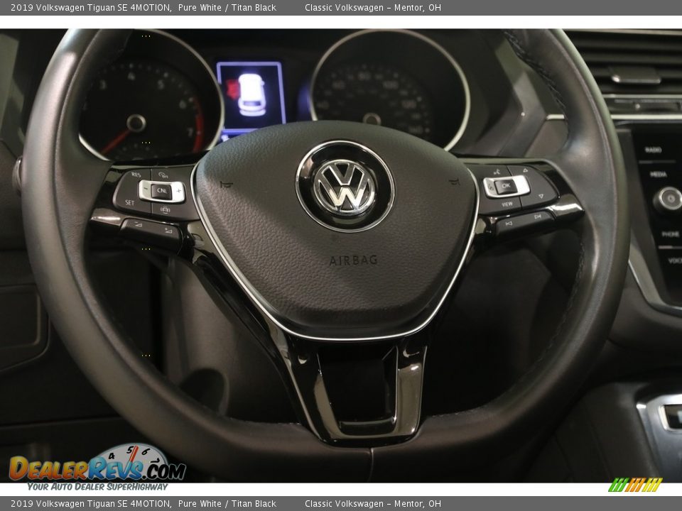 2019 Volkswagen Tiguan SE 4MOTION Pure White / Titan Black Photo #7