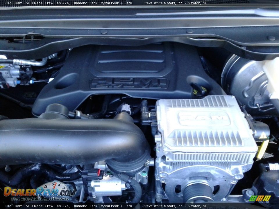 2020 Ram 1500 Rebel Crew Cab 4x4 Diamond Black Crystal Pearl / Black Photo #33