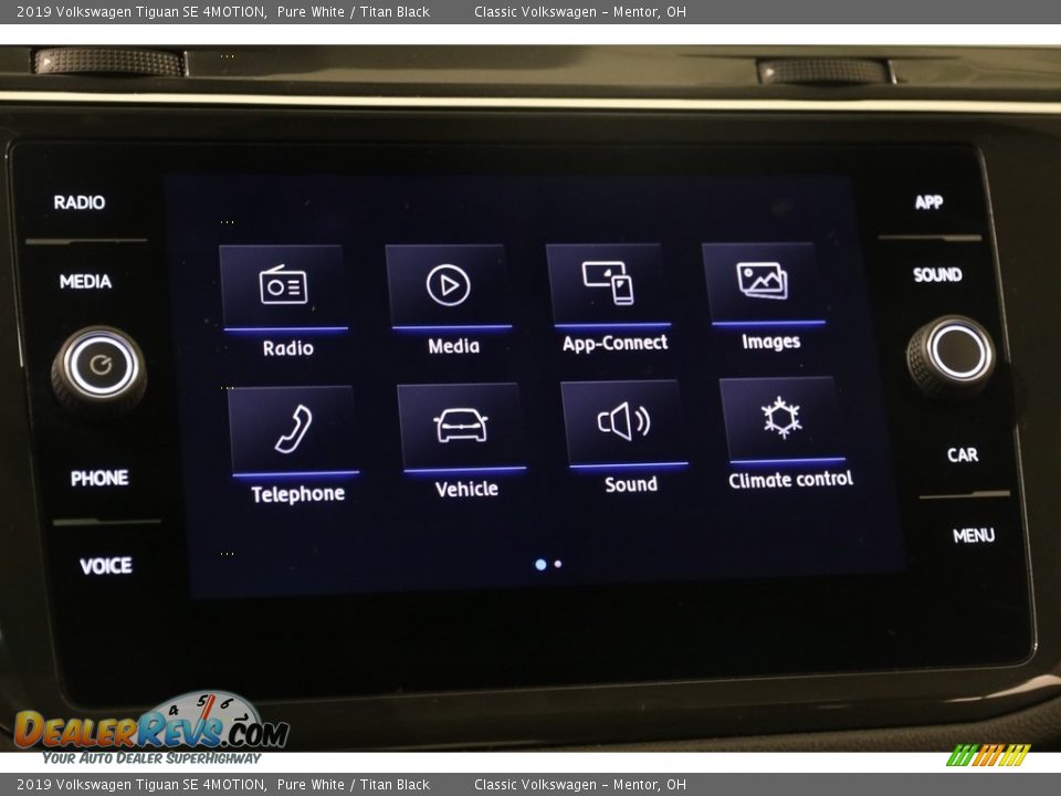 2019 Volkswagen Tiguan SE 4MOTION Pure White / Titan Black Photo #12