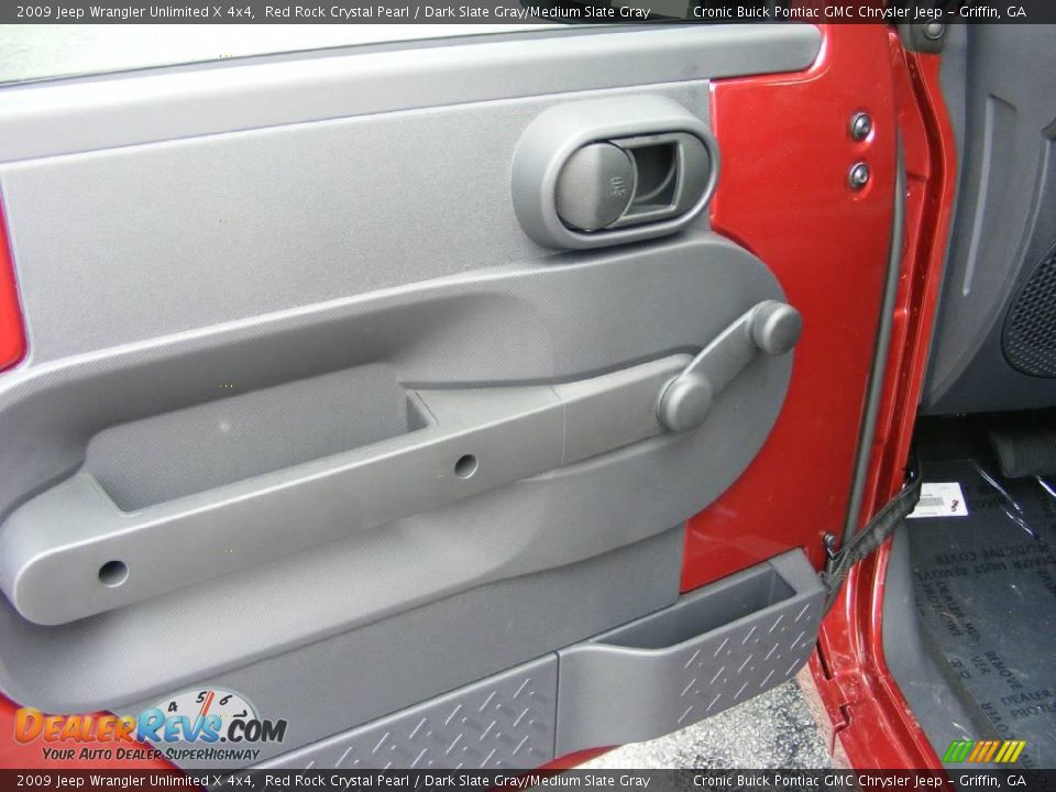 2009 Jeep Wrangler Unlimited X 4x4 Red Rock Crystal Pearl / Dark Slate Gray/Medium Slate Gray Photo #15