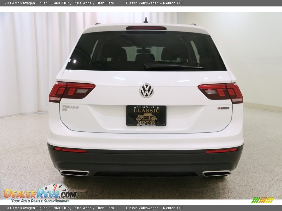 2019 Volkswagen Tiguan SE 4MOTION Pure White / Titan Black Photo #18