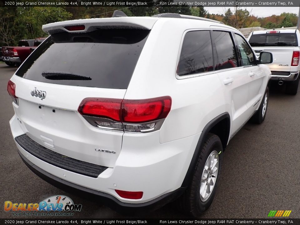 2020 Jeep Grand Cherokee Laredo 4x4 Bright White / Light Frost Beige/Black Photo #5