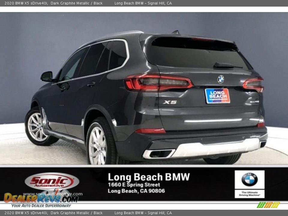 2020 BMW X5 sDrive40i Dark Graphite Metallic / Black Photo #2