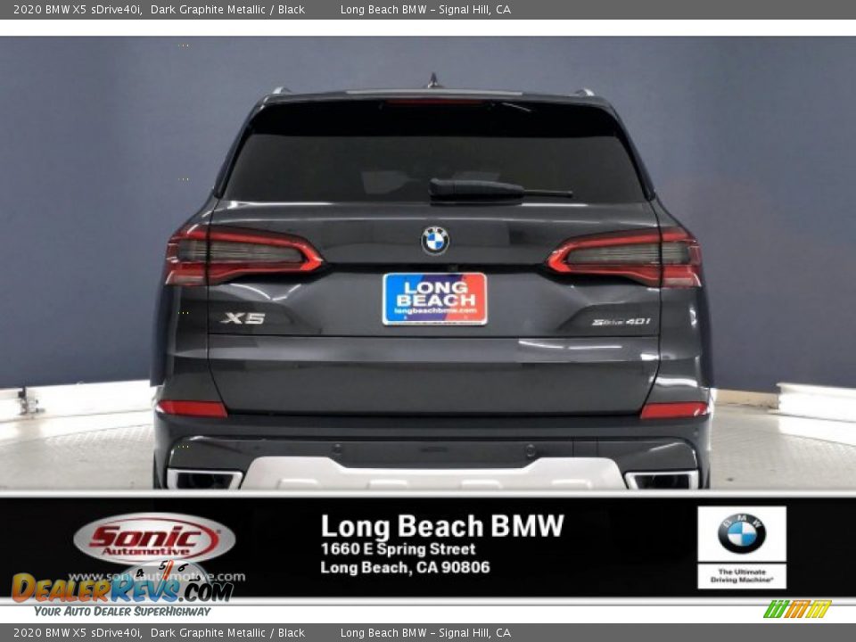 2020 BMW X5 sDrive40i Dark Graphite Metallic / Black Photo #3