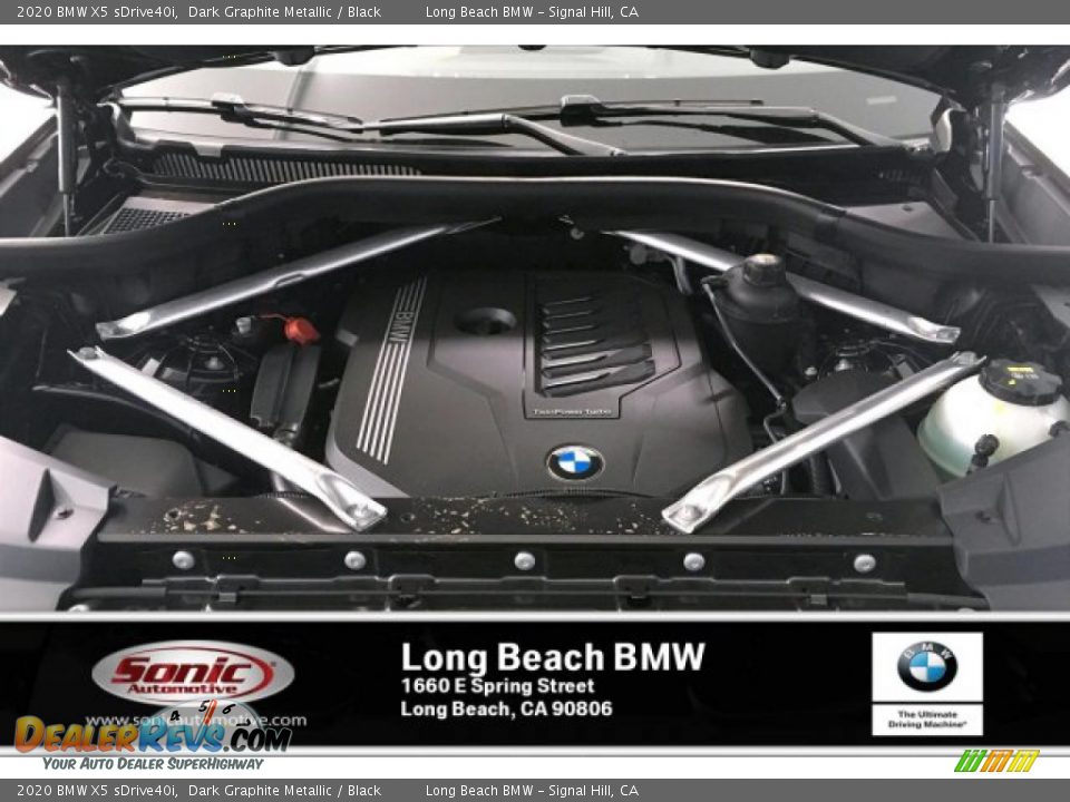 2020 BMW X5 sDrive40i Dark Graphite Metallic / Black Photo #8