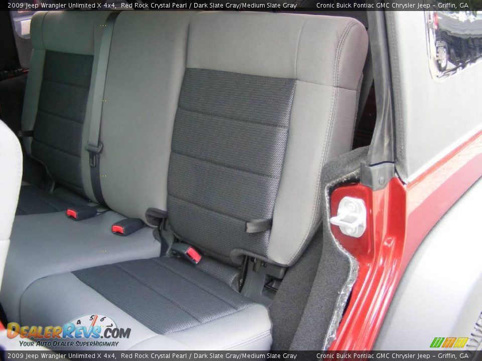 2009 Jeep Wrangler Unlimited X 4x4 Red Rock Crystal Pearl / Dark Slate Gray/Medium Slate Gray Photo #16