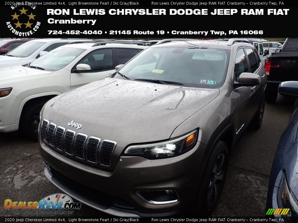 2020 Jeep Cherokee Limited 4x4 Light Brownstone Pearl / Ski Gray/Black Photo #1