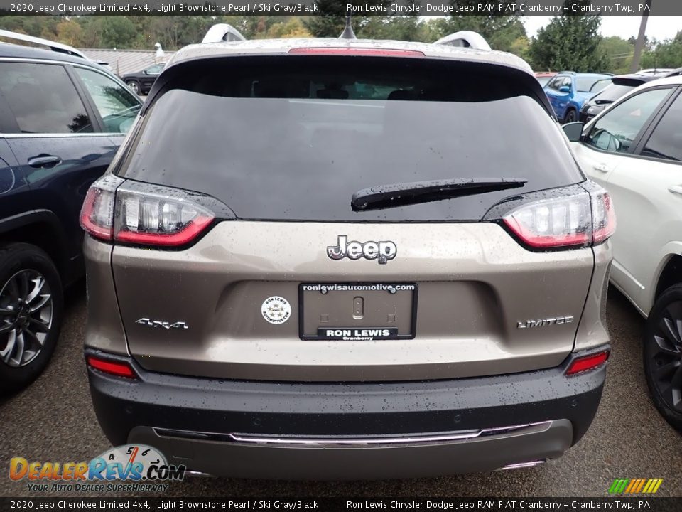 2020 Jeep Cherokee Limited 4x4 Light Brownstone Pearl / Ski Gray/Black Photo #3