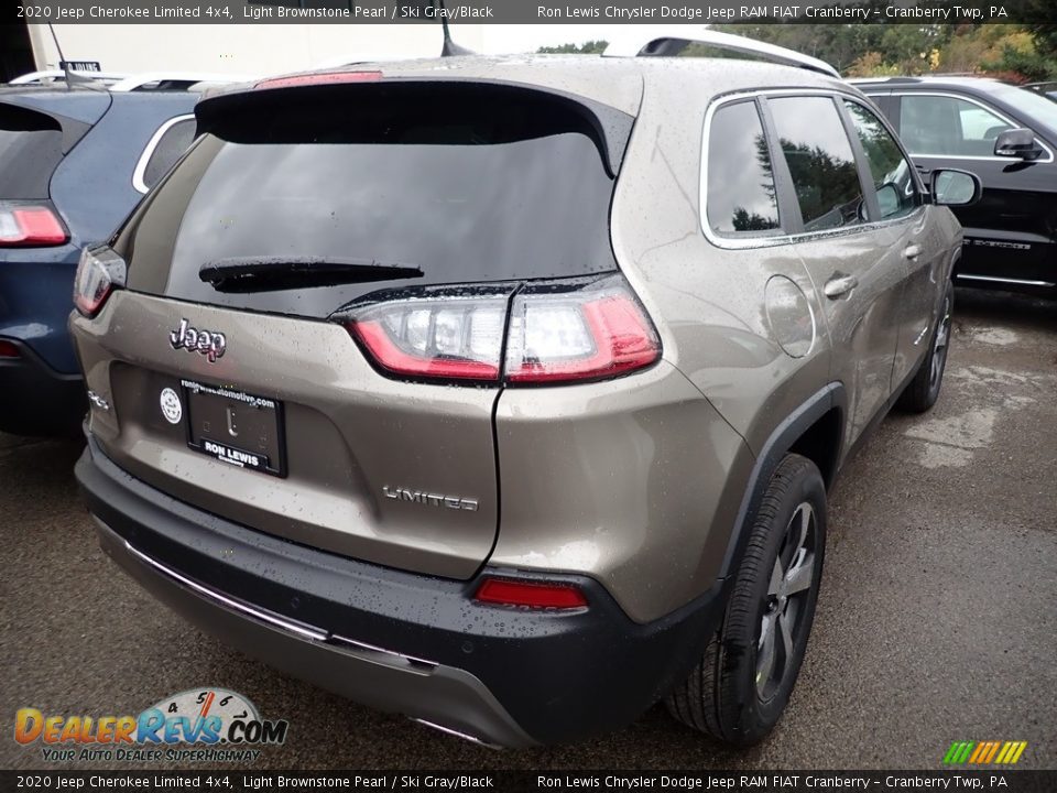 2020 Jeep Cherokee Limited 4x4 Light Brownstone Pearl / Ski Gray/Black Photo #4