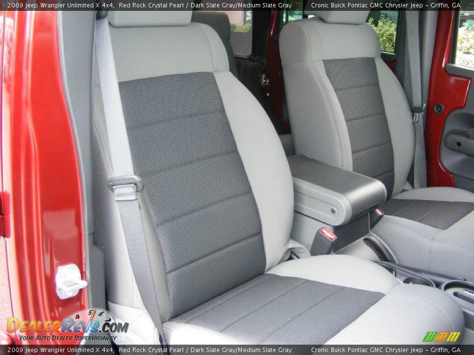 2009 Jeep Wrangler Unlimited X 4x4 Red Rock Crystal Pearl / Dark Slate Gray/Medium Slate Gray Photo #21