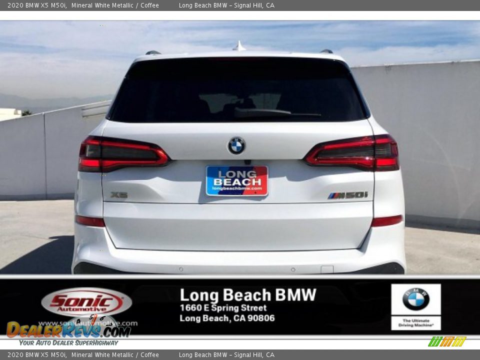 2020 BMW X5 M50i Mineral White Metallic / Coffee Photo #3