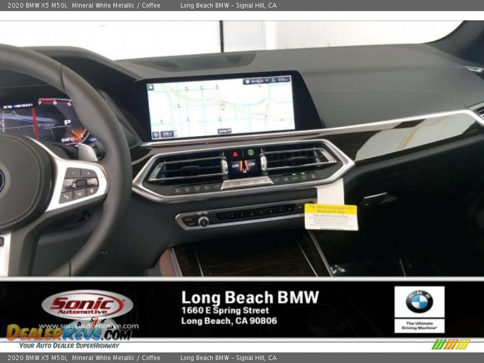 2020 BMW X5 M50i Mineral White Metallic / Coffee Photo #5