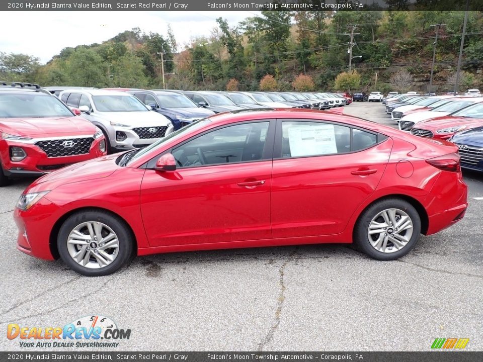 2020 Hyundai Elantra Value Edition Scarlet Red Pearl / Gray Photo #6