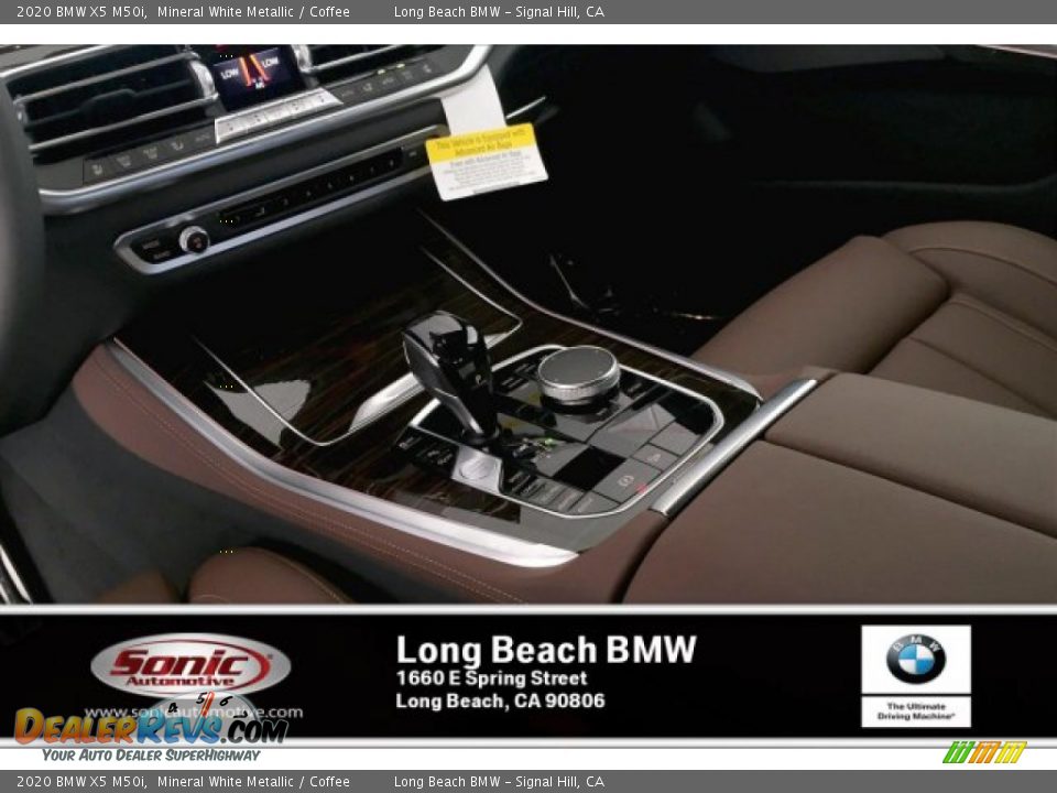 2020 BMW X5 M50i Mineral White Metallic / Coffee Photo #6