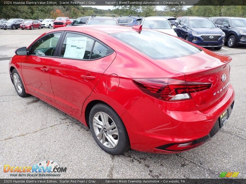 2020 Hyundai Elantra Value Edition Scarlet Red Pearl / Gray Photo #7