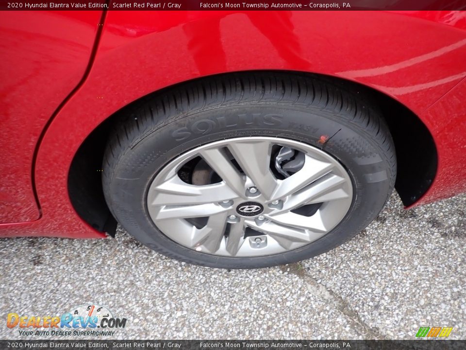 2020 Hyundai Elantra Value Edition Scarlet Red Pearl / Gray Photo #8