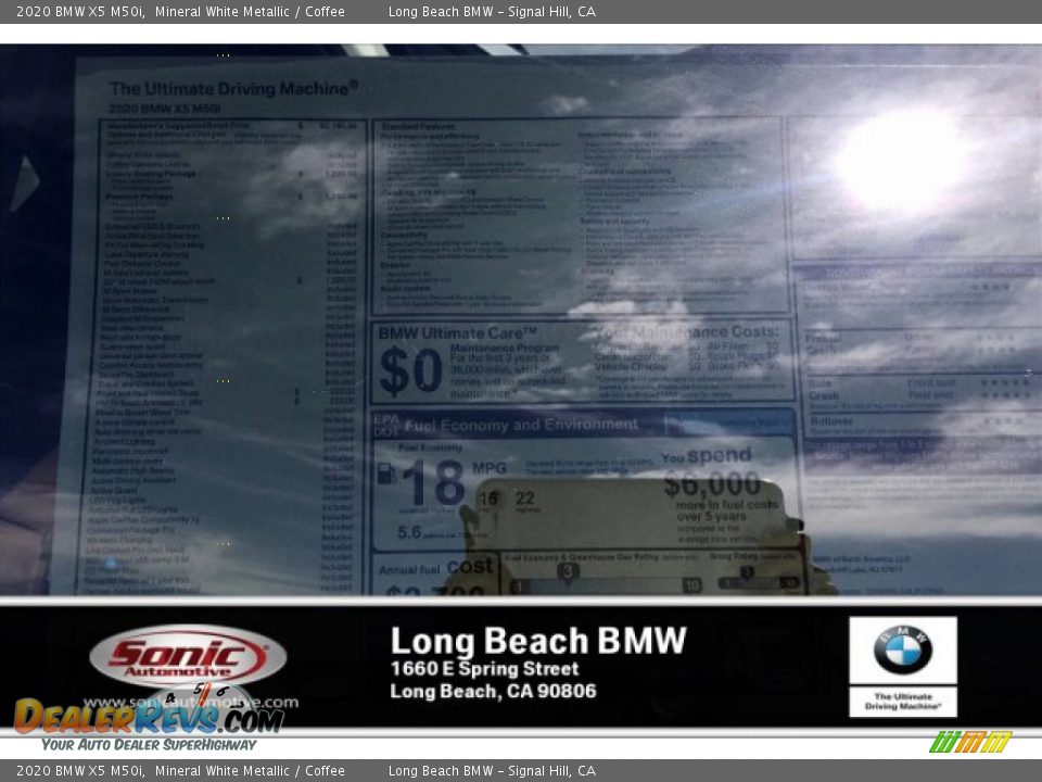 2020 BMW X5 M50i Mineral White Metallic / Coffee Photo #10