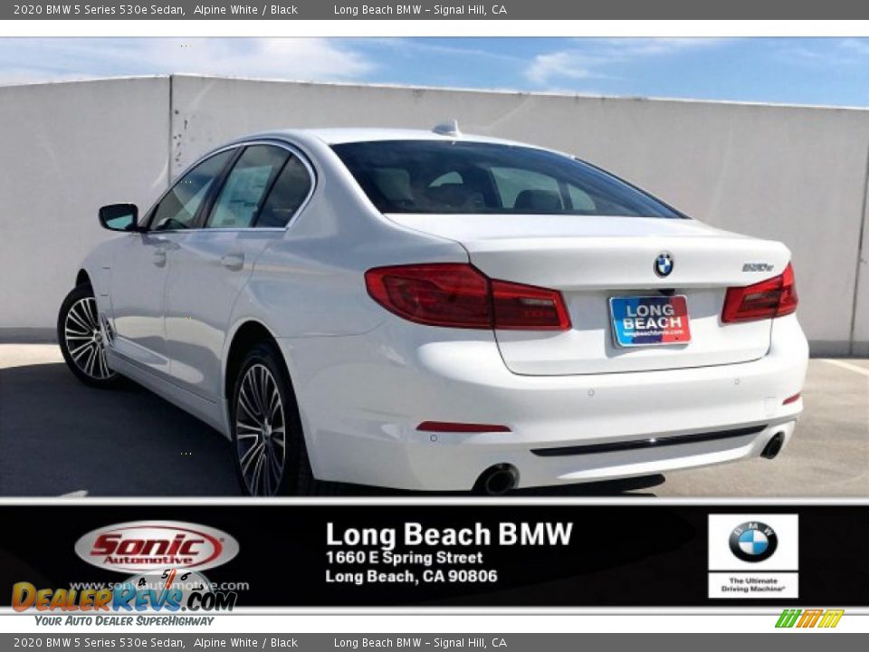 2020 BMW 5 Series 530e Sedan Alpine White / Black Photo #2