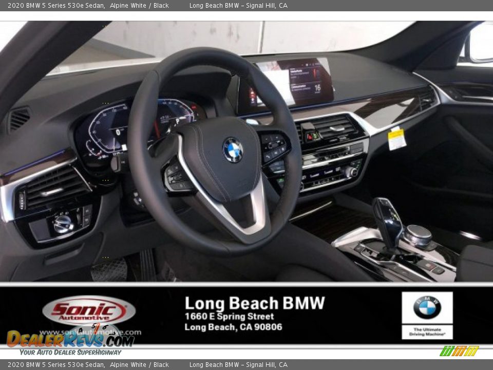 2020 BMW 5 Series 530e Sedan Alpine White / Black Photo #4