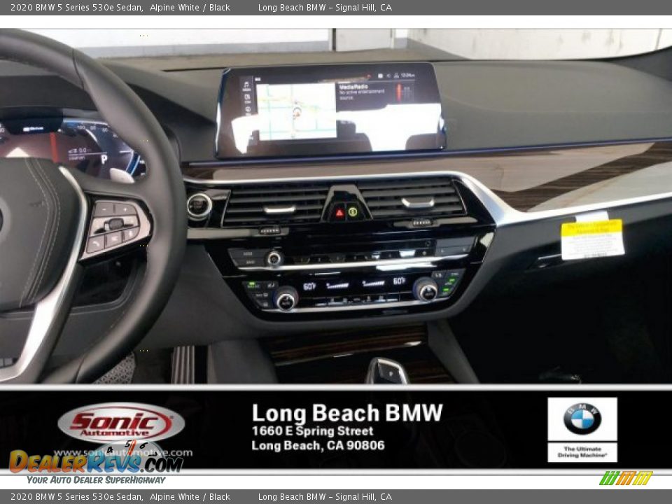 2020 BMW 5 Series 530e Sedan Alpine White / Black Photo #5