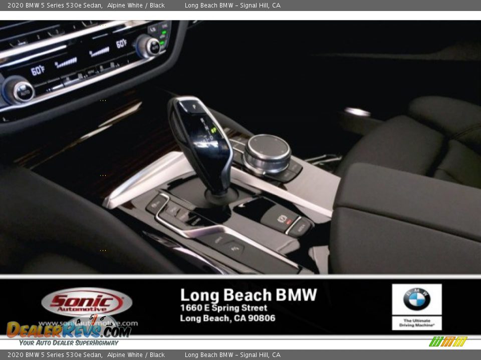 2020 BMW 5 Series 530e Sedan Alpine White / Black Photo #6