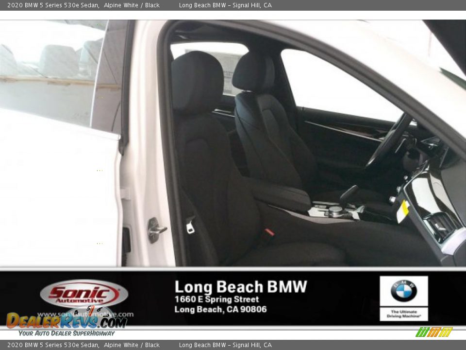 2020 BMW 5 Series 530e Sedan Alpine White / Black Photo #7