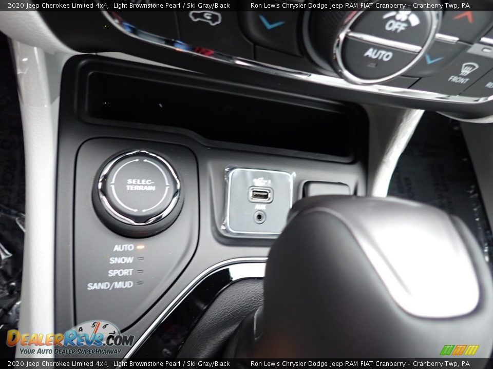 2020 Jeep Cherokee Limited 4x4 Light Brownstone Pearl / Ski Gray/Black Photo #17