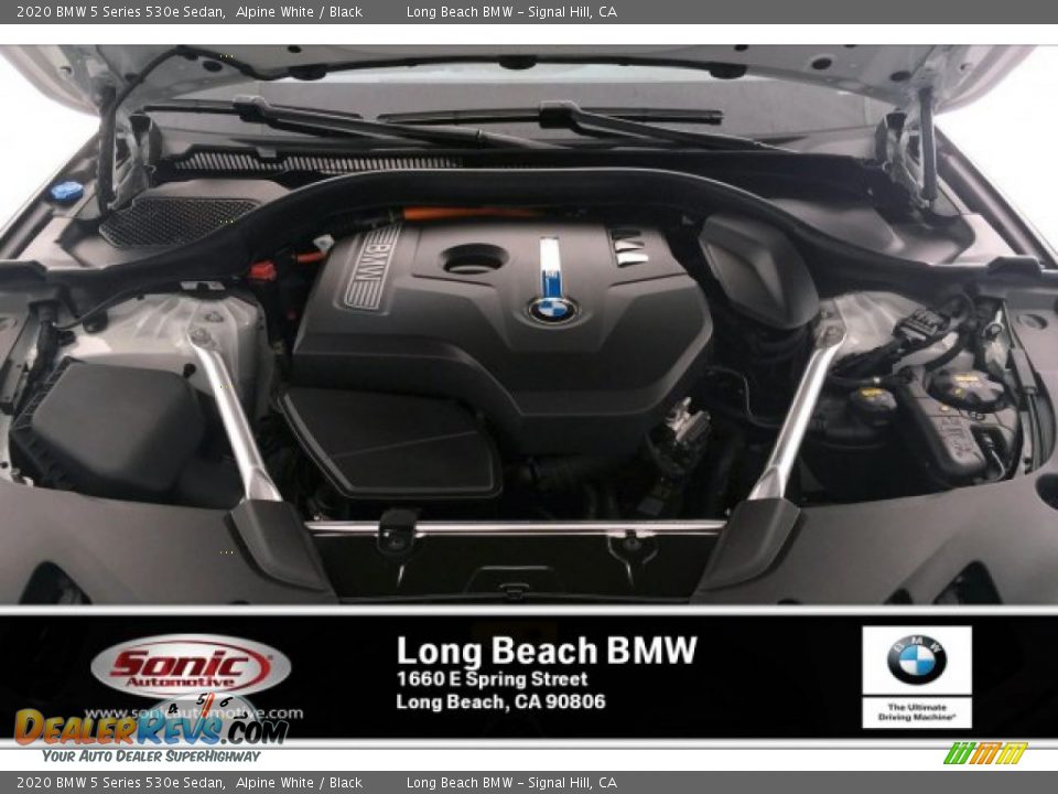 2020 BMW 5 Series 530e Sedan Alpine White / Black Photo #8