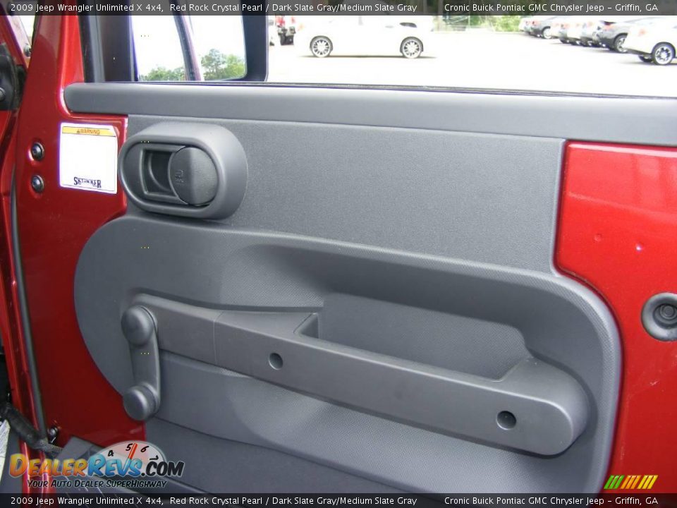 2009 Jeep Wrangler Unlimited X 4x4 Red Rock Crystal Pearl / Dark Slate Gray/Medium Slate Gray Photo #22