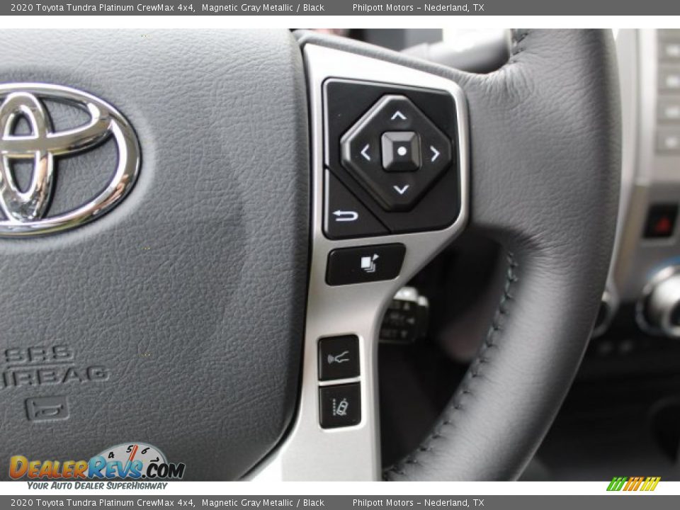 2020 Toyota Tundra Platinum CrewMax 4x4 Steering Wheel Photo #13