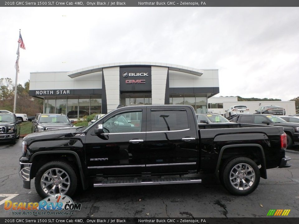 2018 GMC Sierra 1500 SLT Crew Cab 4WD Onyx Black / Jet Black Photo #1