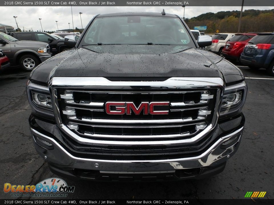 2018 GMC Sierra 1500 SLT Crew Cab 4WD Onyx Black / Jet Black Photo #3