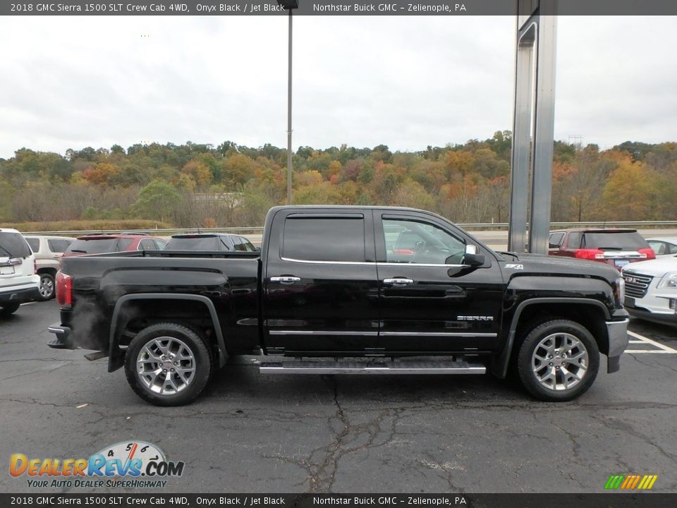 Onyx Black 2018 GMC Sierra 1500 SLT Crew Cab 4WD Photo #5